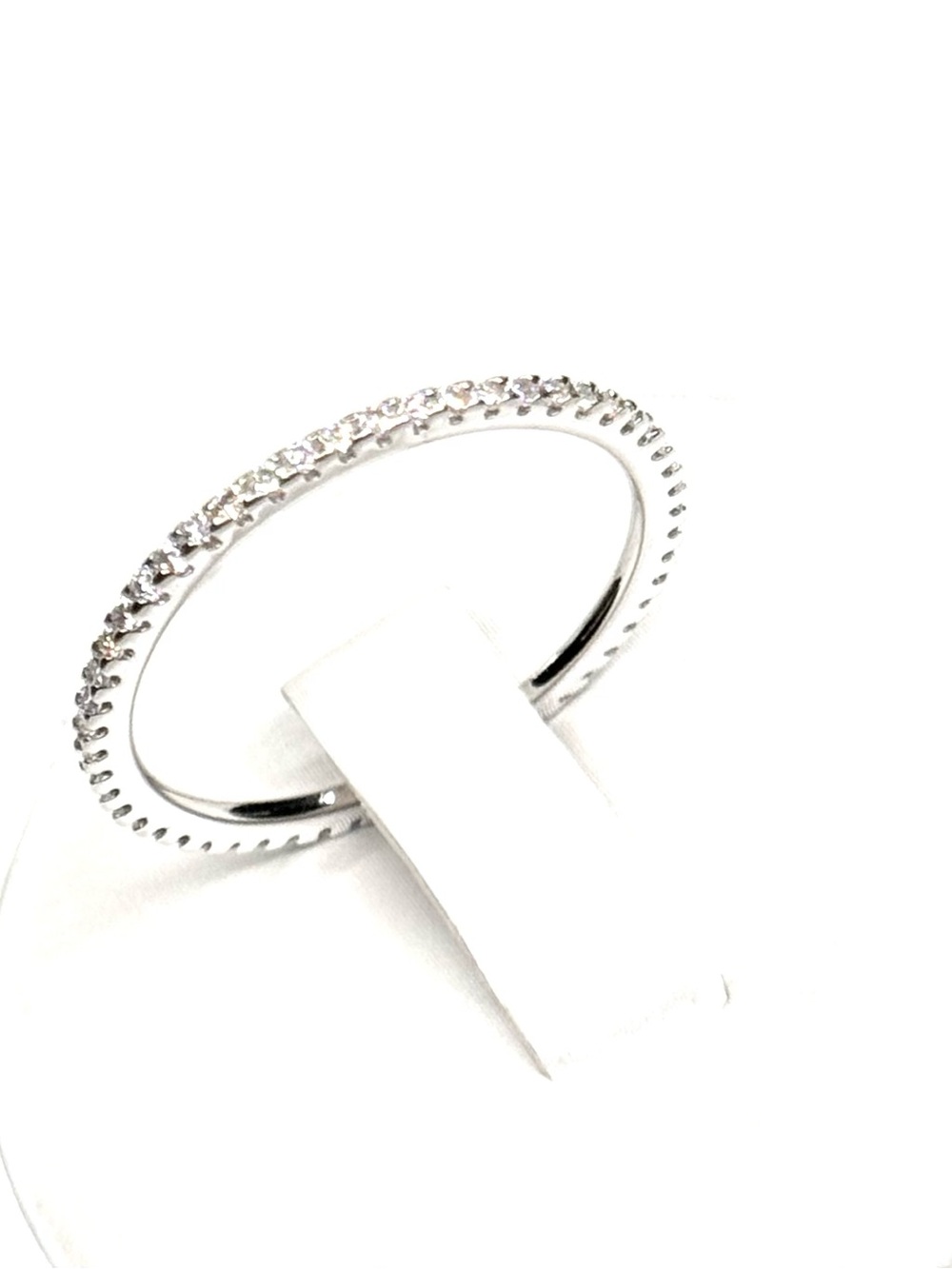 Moissanite 1.25 c.t.w Eternity Band Rings Stacking Rings - Picture 4 of 5